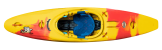 Pyranha Ripper two whitewater kayak  in Lava Blast Colour Swatch