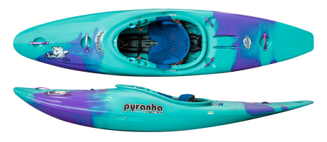 Pyranah Ripper 2 Whitewater kayak in Purple Mint