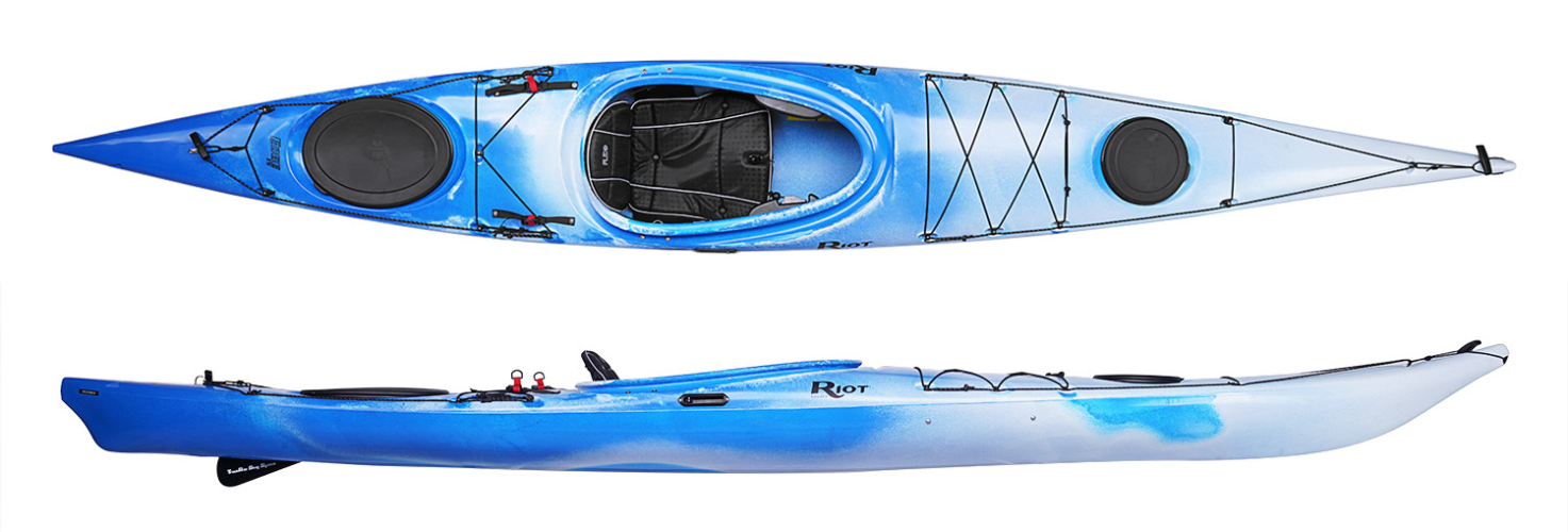 Riot Edge 15ft touring kayak with skeg
