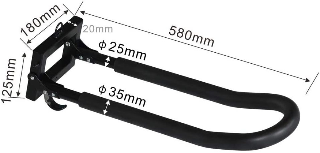 Dimensions - Riot folding wall rack