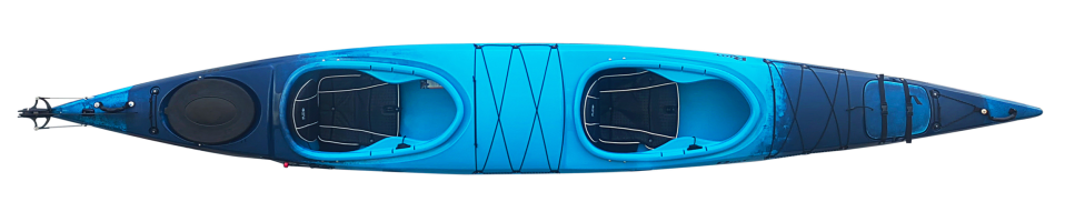 Riot Nomad 16.8 tandem kayak in the Azure colour
