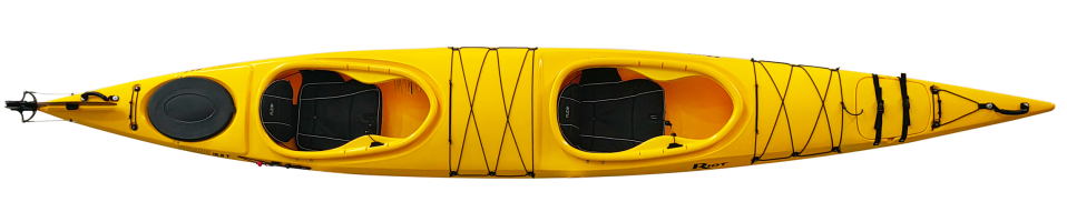 Riot Nomad 16.8T two person kayak in Yellow