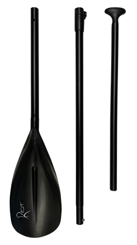 Three piece alloy SUP paddle sturdy and easy to transport 