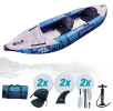 Spinera Duo package includes, kayak, pump, paddles, seats, skegs and carry bag!