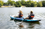 Ideal for tranquil water paddling with room on board for two