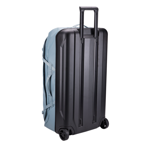 Rolling Chasm Duffel protective rear panel with pull handle and travel wheels