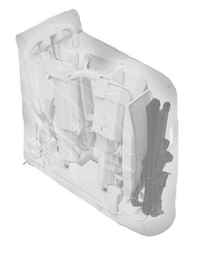 Internal view of the Easyfold 3 storage bag