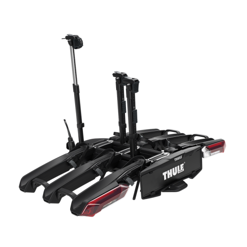 Thule Epos 3 bike ready to load up three bikes including e-bikes, mountain bikes, carbon bikes etc. 