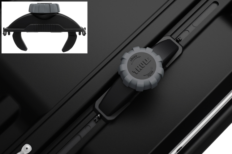 Easy fitting with the Thule PowerClick mounting system 