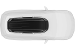 Top view of the Thule Motion 3 XXL Roof Box fitted to a vehicle