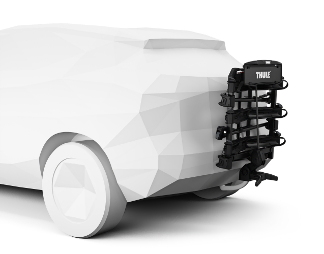 The OutPace 3 can be stored vertically for space saving whilst parked