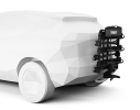 The OutPace 3 can be stored vertically for space saving whilst parked