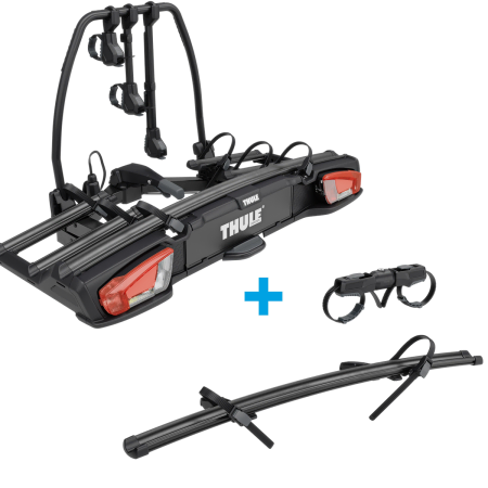 Thule VeloSpace 3 towbar mounted 4 bike carrier package