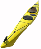 Valley Genesis 15.0 rudder ready compact Sea Kayak stern view