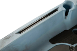 Slide tracks provide options for fitting rod holders or other accessories